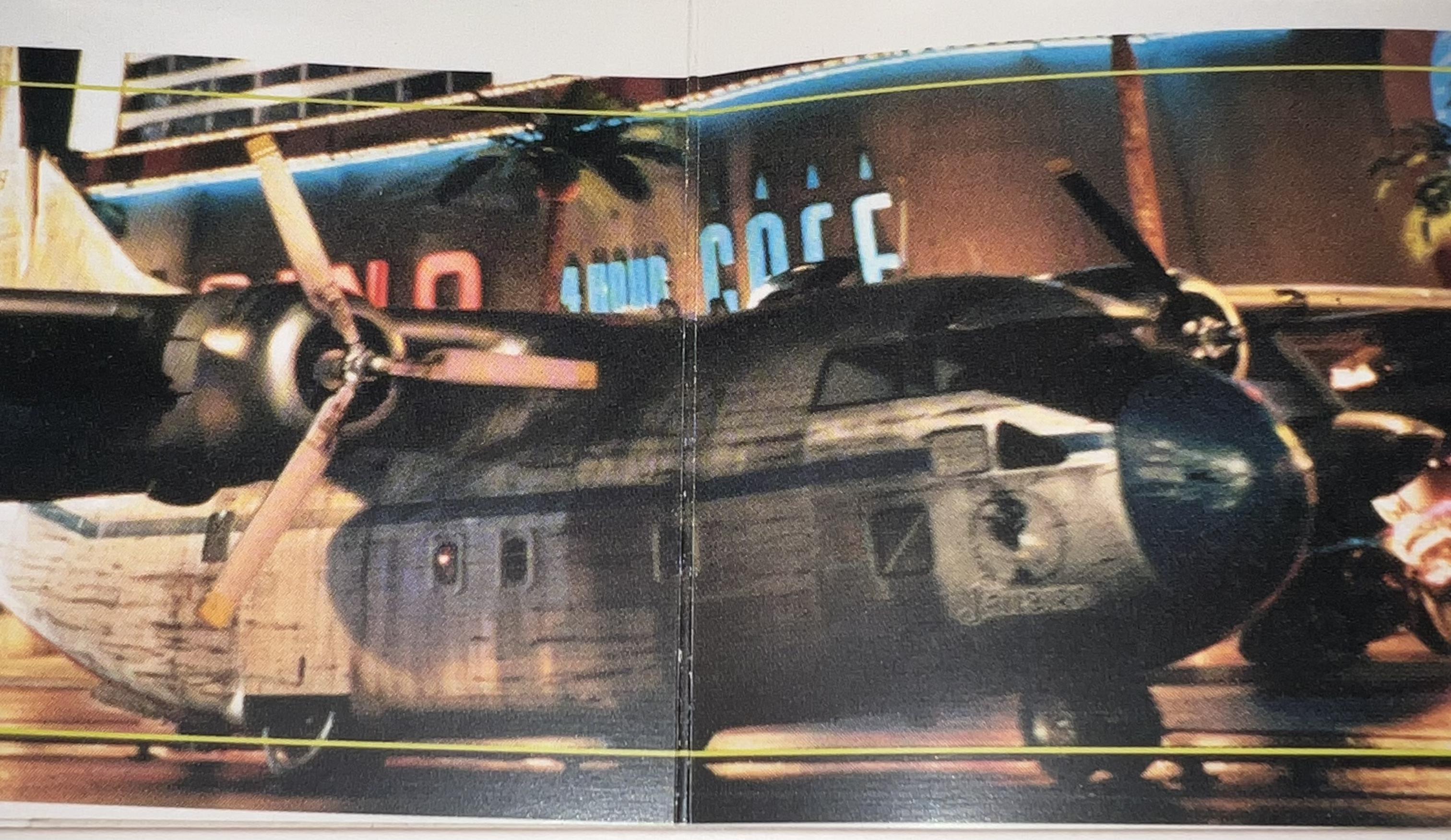 The C-123 Provider cargo aircraft on the Las Vegas Strip set — Con Air (1997)