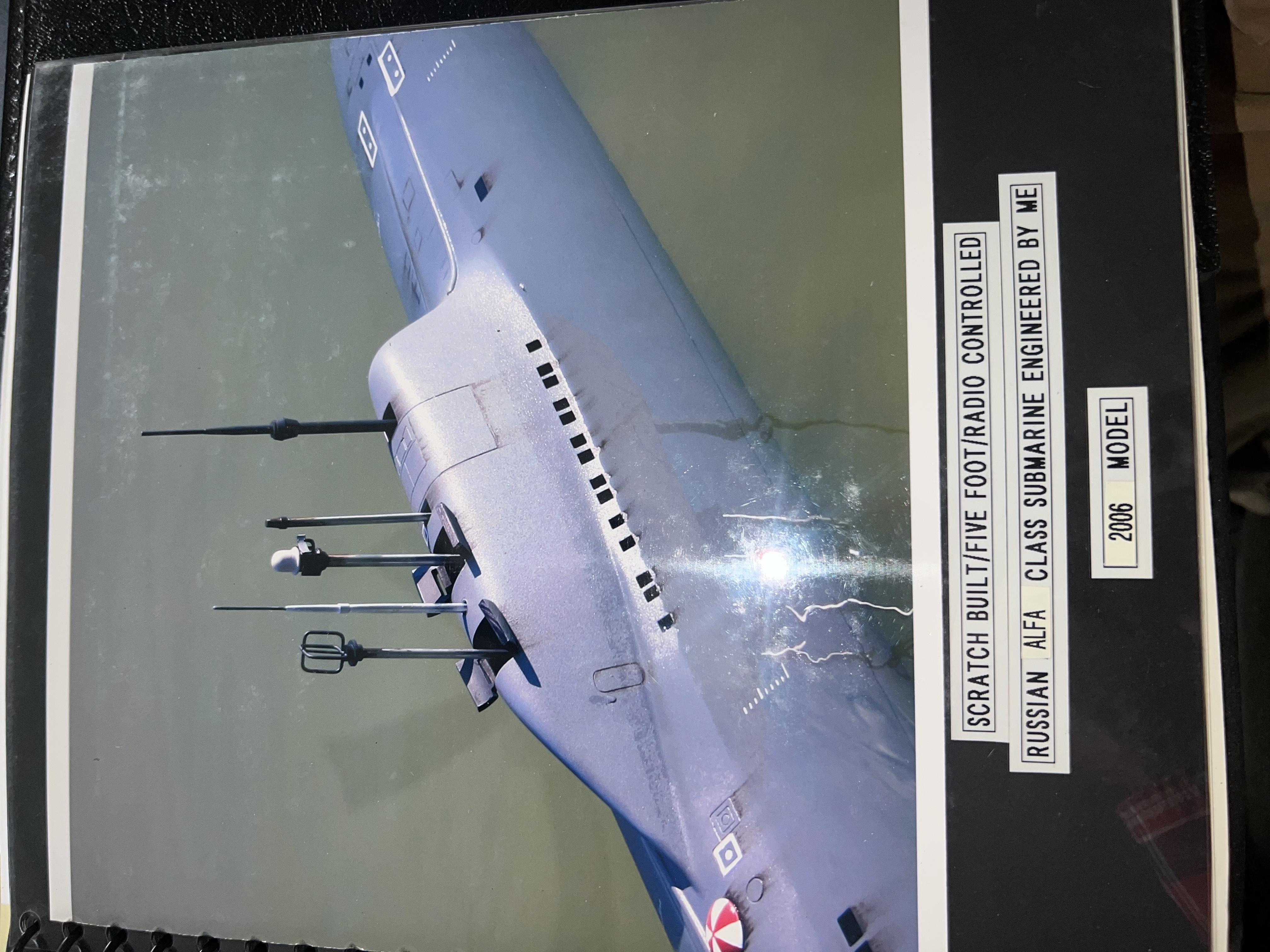 Alfa Sub 2006 — Scratch Built / Five Foot / Radio Controlled